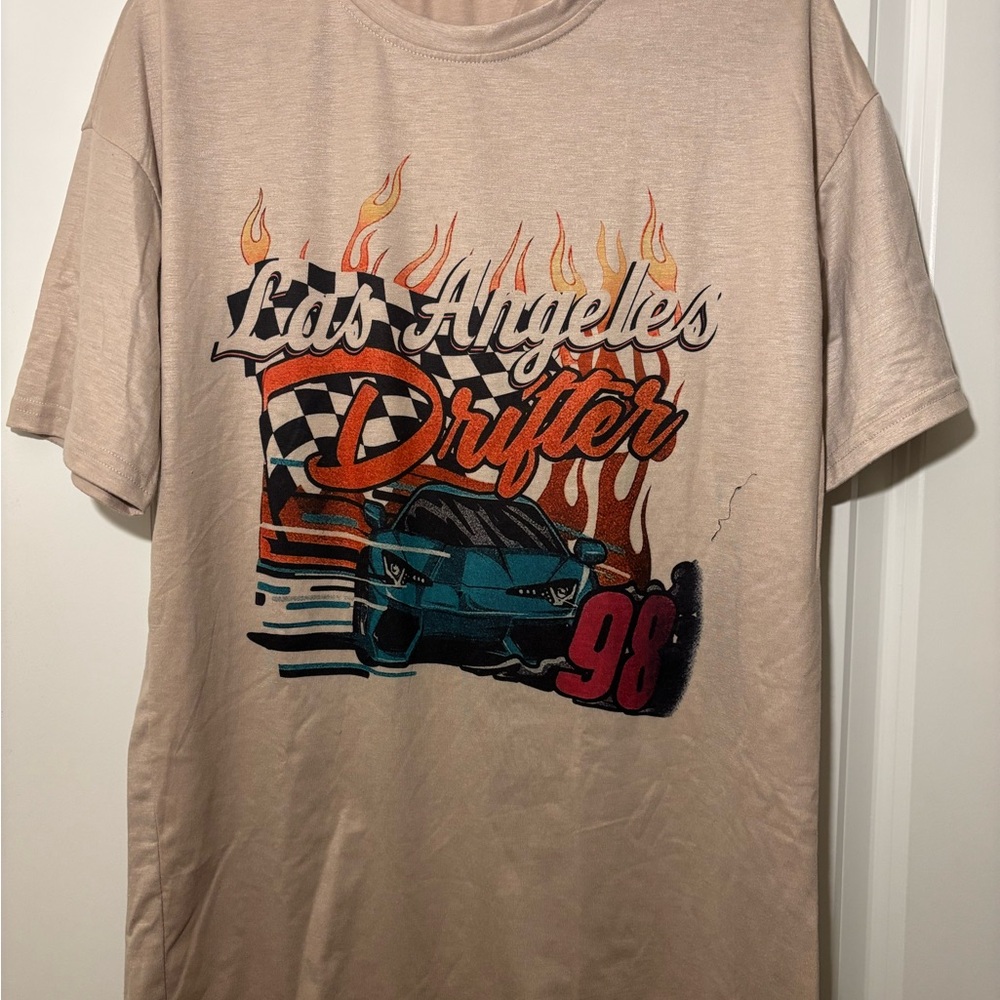 Los Angeles Drifter Graphic Tee - Tan